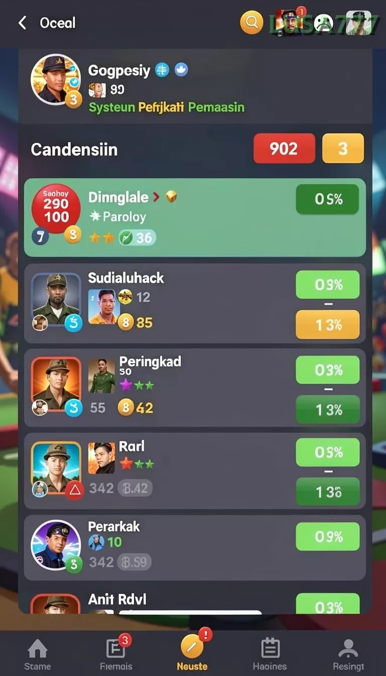 Cuplikan layar WAJAN4D — halaman utama