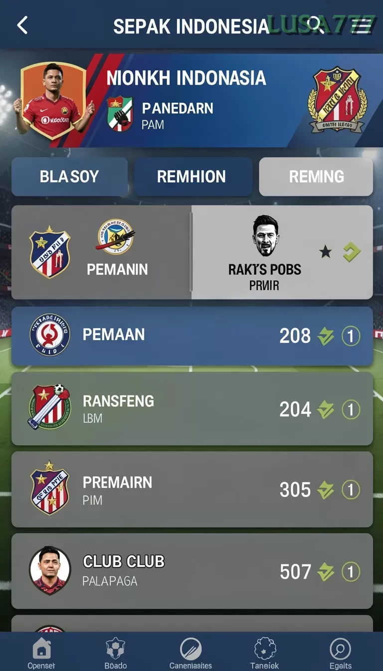 Cuplikan layar JJBET118 — menu navigasi