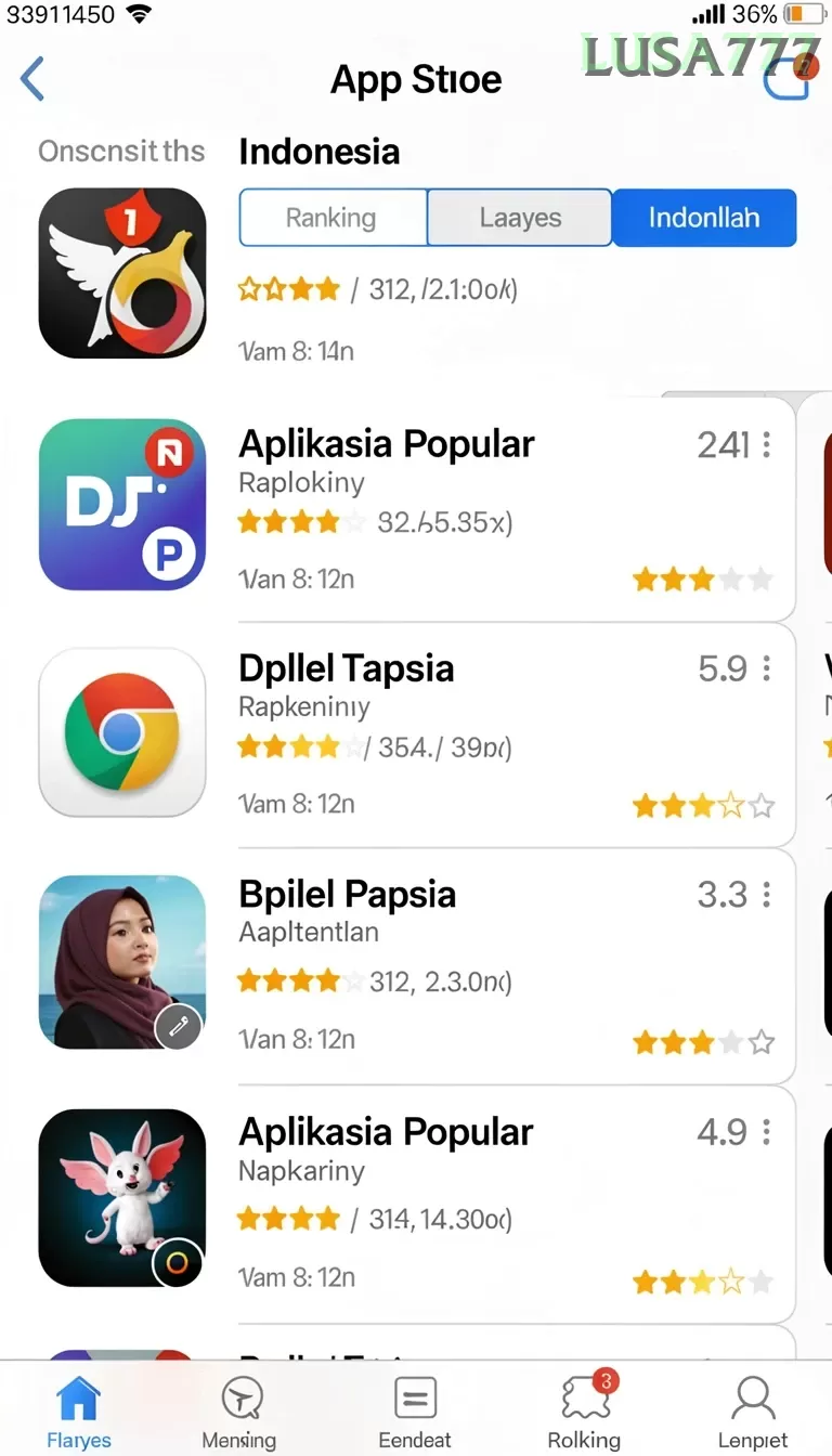 Cuplikan layar WAJAN4D — aktivitas