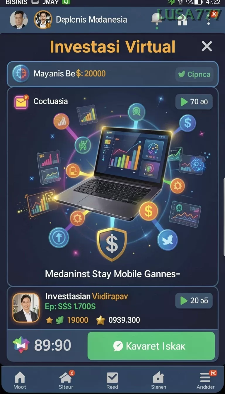 Cuplikan layar MAPNA777 — menu navigasi