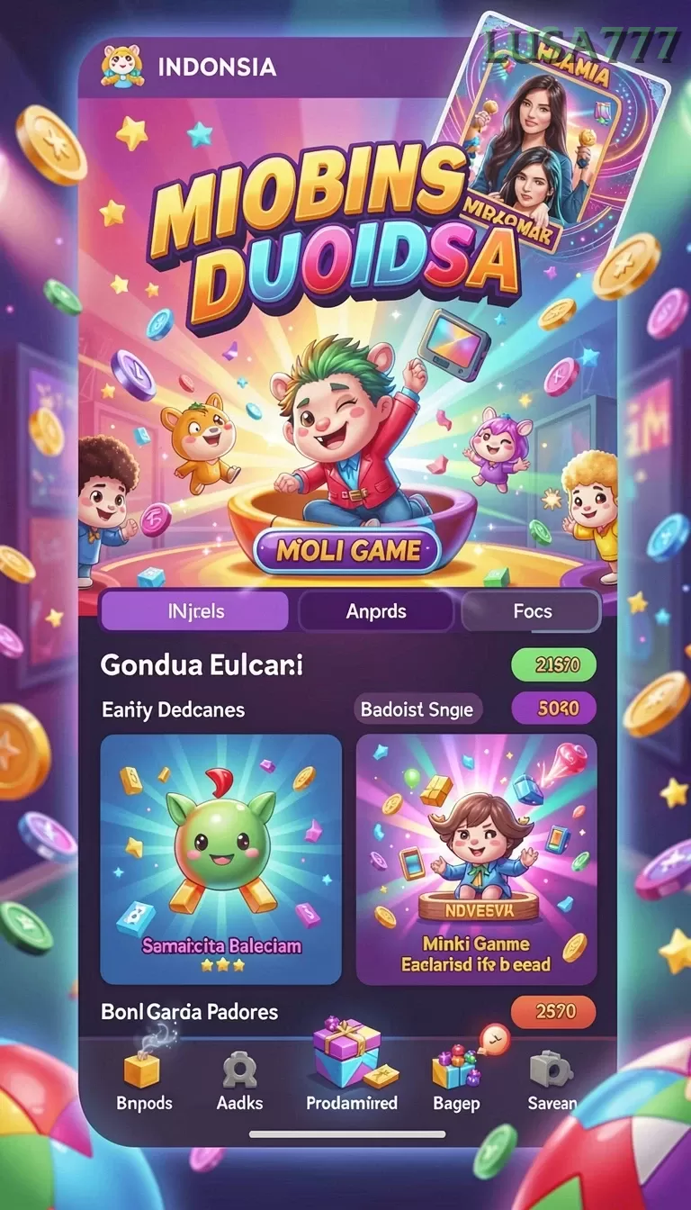 Cuplikan layar VO777 — menu navigasi